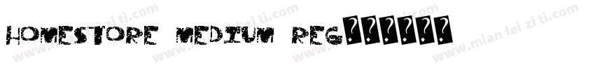 HomeStore Medium Reg字体转换